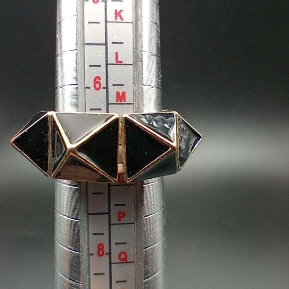 Geometrical stretch spike ring R254 - Picture 1 of 5